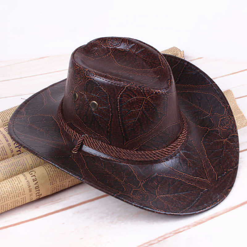 Men-Women-Western-Artificial-Leather-Cowboy-Knight-Hat-Outdoor-Wide-Brimmed-Hat-1348656