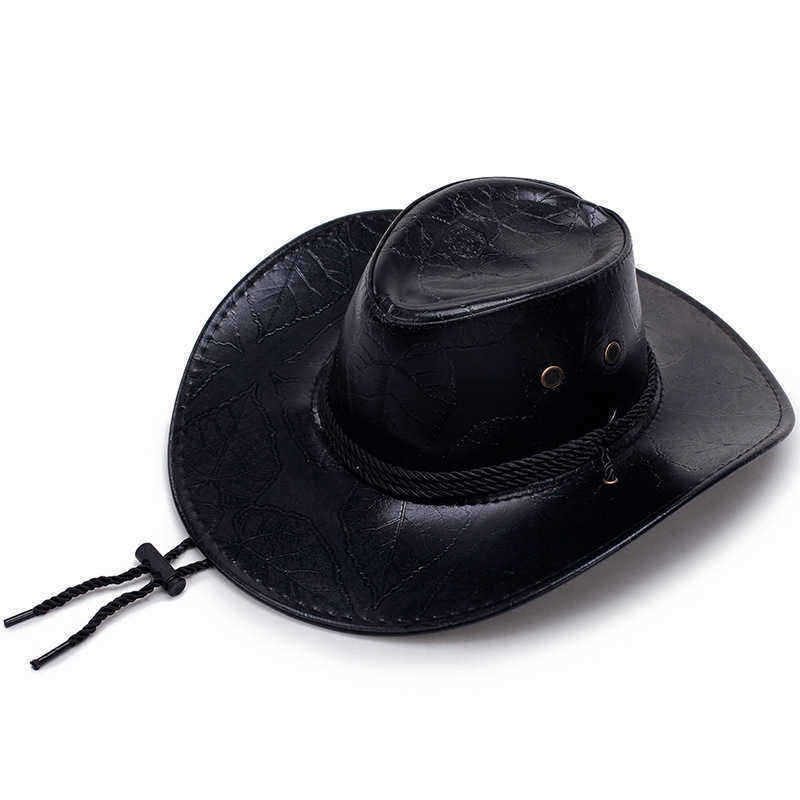 Men-Women-Western-Artificial-Leather-Cowboy-Knight-Hat-Outdoor-Wide-Brimmed-Hat-1348656