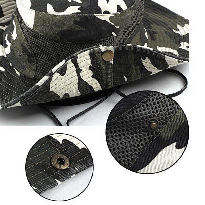 Men-Women-Wide-Brimmed-Printing-Mesh-Outdoor-Climbing-Travel-Bucket-Hat-Camouflage-Cotton-Cap-1348849