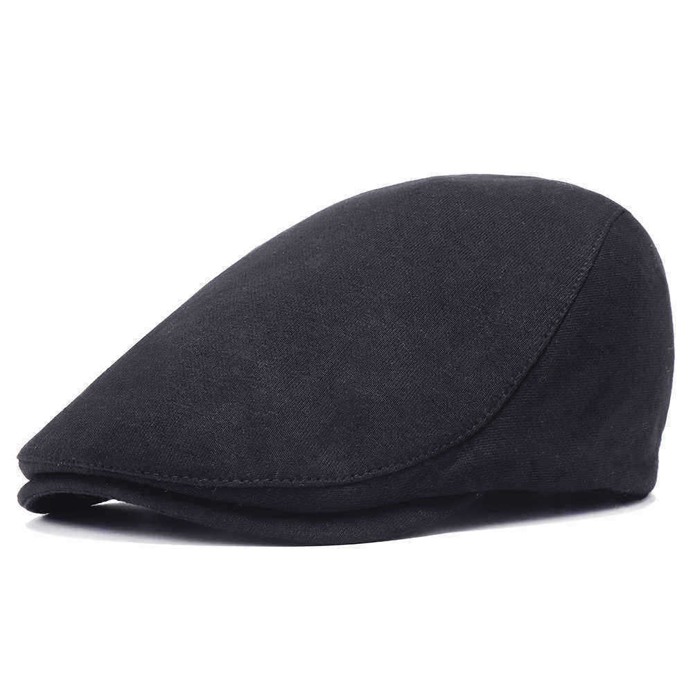 Men-Women-Winter-Cotton-Plain-Flat-Hat-Outdoor-Casual-Warm-Beret-Hats-1331050