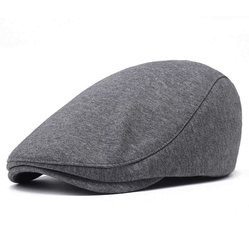 Men-Women-Winter-Cotton-Plain-Flat-Hat-Outdoor-Casual-Warm-Beret-Hats-1331050