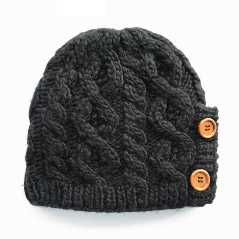 Men-Women-Winter-Earmuffs-Manual-Weaving-Knit-Beanie-Hat-with-Button-Flexible-Skull-Cap-1392884