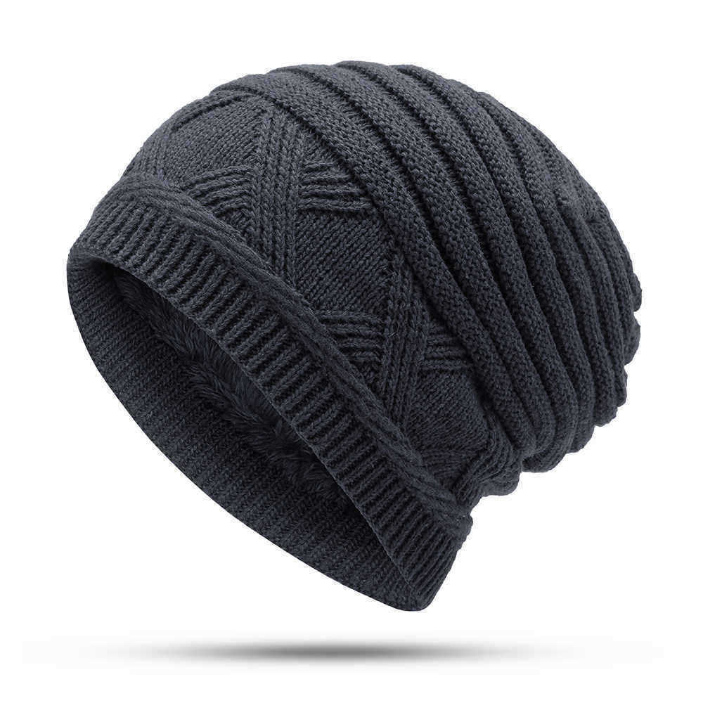 Men-Women-Winter-Thicken-Plus-Velvet-Earmuffs-Beanie-Caps-Outdoor-Ski-Knit-Skullcap-1354759