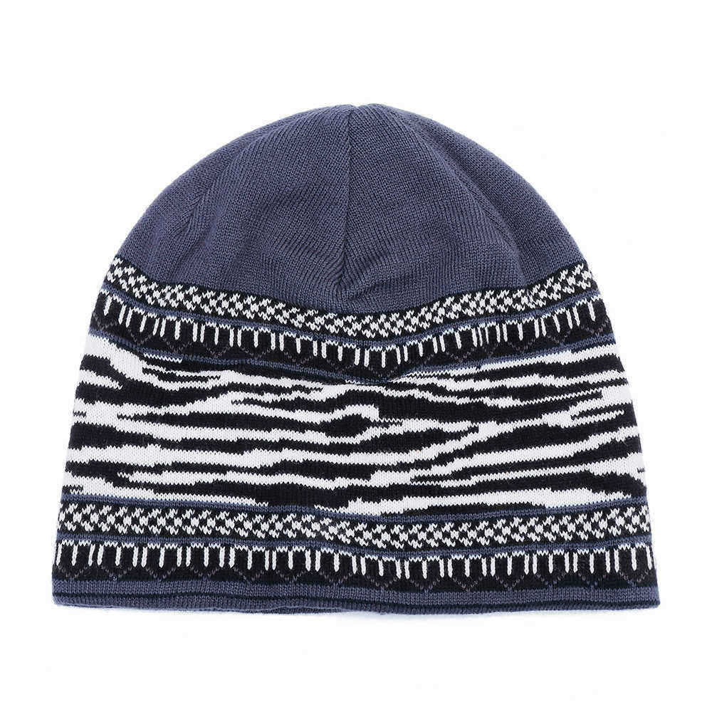 Mens-Ethnic-Stripe-Winter-Earmuffs-Knit-Beanie-Hat-Outdoor-Slouchy-Ski--Skull-Cap-1387050