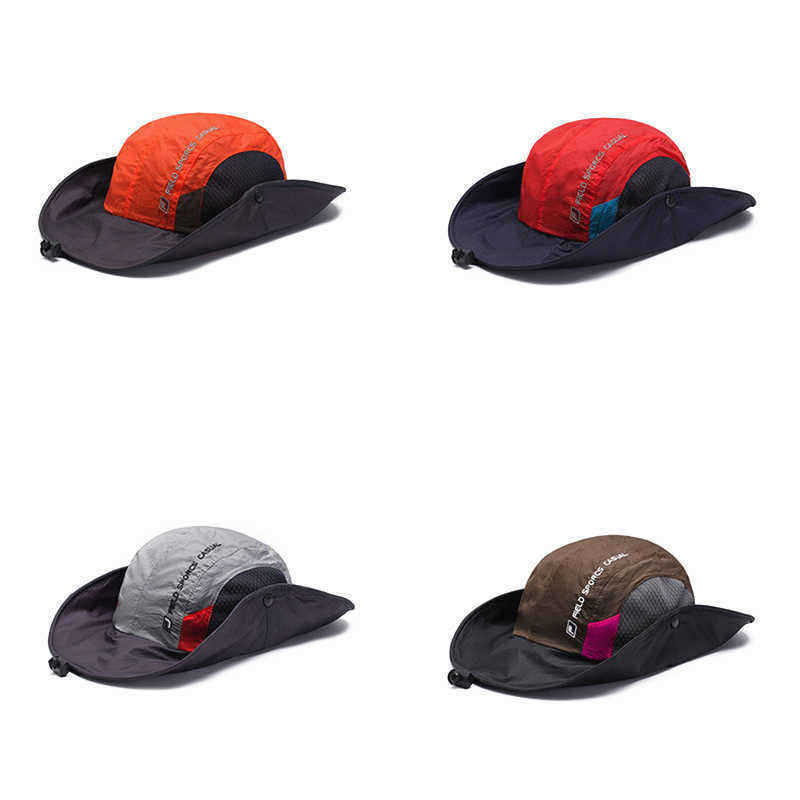 Mens-Foldable-Breathable--Bucket-Hat-With-String-Outdoor-Fishing-Hat-Climbing-Sunshade-Cap-1476848