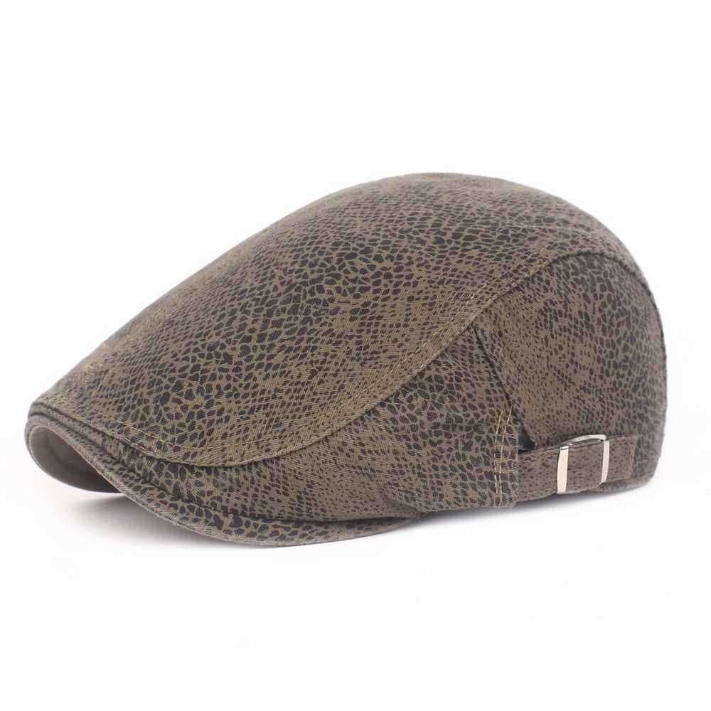 Mens-Leopard-Painter-Beret-Hat-Outdoor-Adjustable-Newsboy-Cabbie-Flat-Caps-1440448