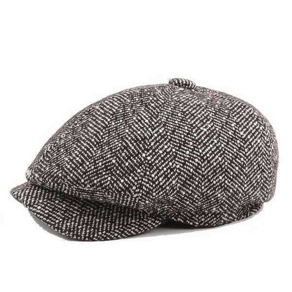 Mens-Unisex-Vintage-Cotton-Octagonal-Cap-Winter-Stripe-Gentleman-Newsboy-Beret-Hat-1181869