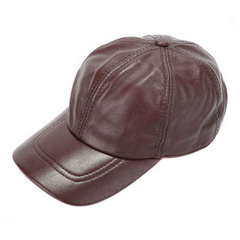 Mens-Winter-Windproof-Cow-Leather-Baseball-Cap-Fashion-Outdoor-Adjustable-Forward-Hat-1341781