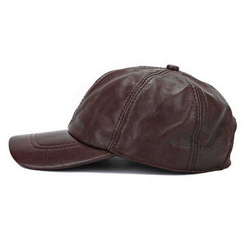 Mens-Winter-Windproof-Cow-Leather-Baseball-Cap-Fashion-Outdoor-Adjustable-Forward-Hat-1341781