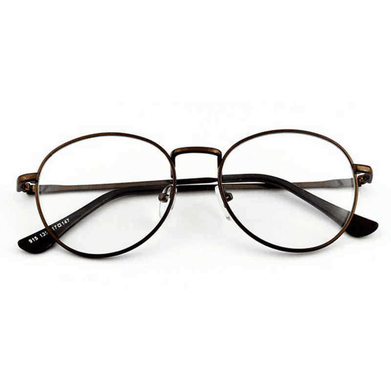 Mens-Women-Lightweight-Round-Frame-Fake-Glasses-Outdoor-Decoration-Non-Reading-Glasses-1334941