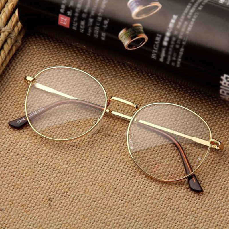 Mens-Women-Lightweight-Round-Frame-Fake-Glasses-Outdoor-Decoration-Non-Reading-Glasses-1334941