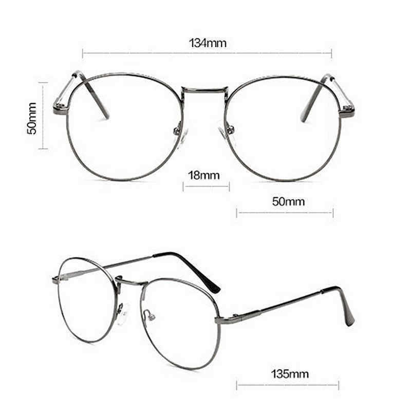 Mens-Women-Lightweight-Round-Frame-Fake-Glasses-Outdoor-Decoration-Non-Reading-Glasses-1334941