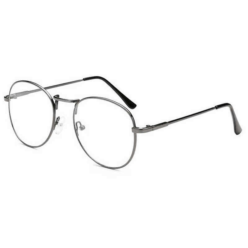 Mens-Women-Lightweight-Round-Frame-Fake-Glasses-Outdoor-Decoration-Non-Reading-Glasses-1334941