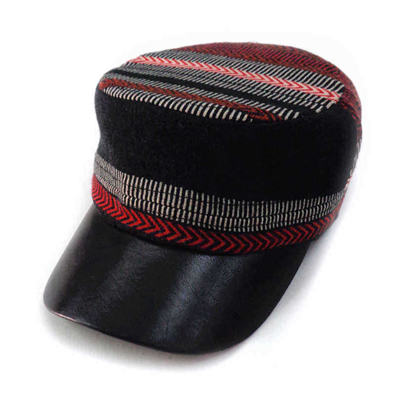 Mens-Womens-Autumn-And-Winter-Military-Style-Hat-Outdoor-Stripe-Cadet-Army-Cap-Flat-Top-Hats-1362328