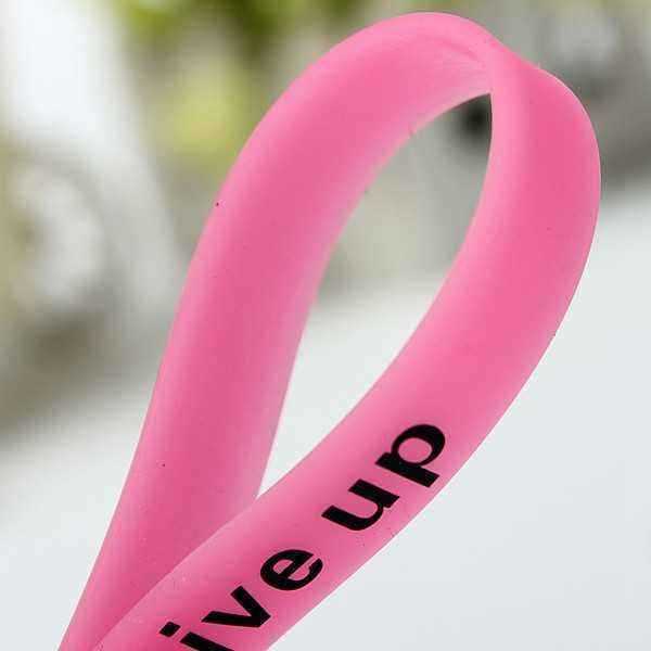 Multicolor-Luminous-Never-Give-Up-Silicone-Bracelet-Wristband-Unisex-956489