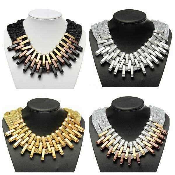 Multilayer-Charm-Chain-Statement-Bib-Pendant-Necklace-For-Women-970145