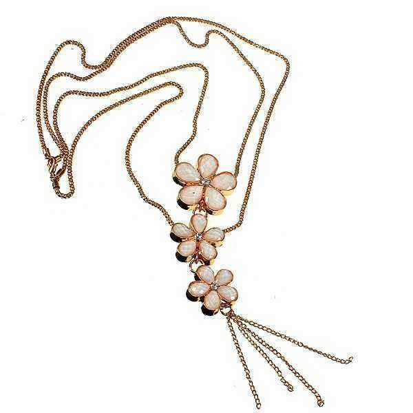 Opal-Crystal-Three-Flowers-Double-Layers-Long-Golden-Chain-Necklace-959359