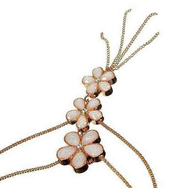 Opal-Crystal-Three-Flowers-Double-Layers-Long-Golden-Chain-Necklace-959359