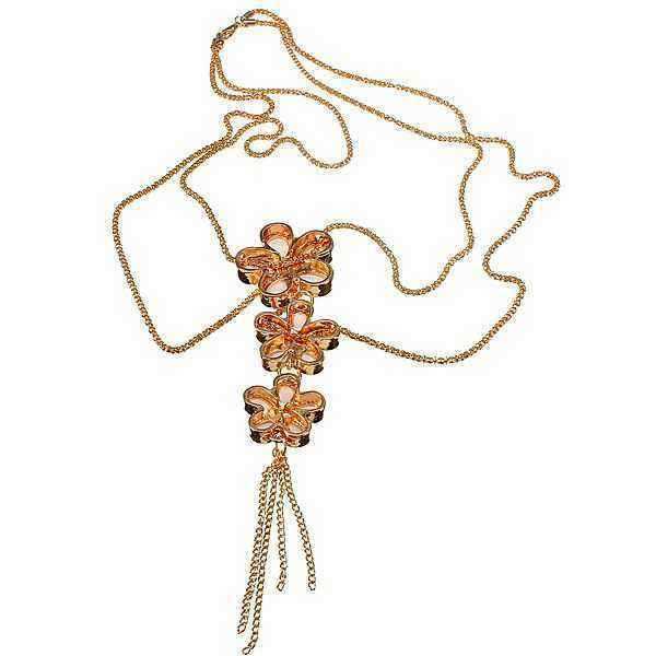 Opal-Crystal-Three-Flowers-Double-Layers-Long-Golden-Chain-Necklace-959359