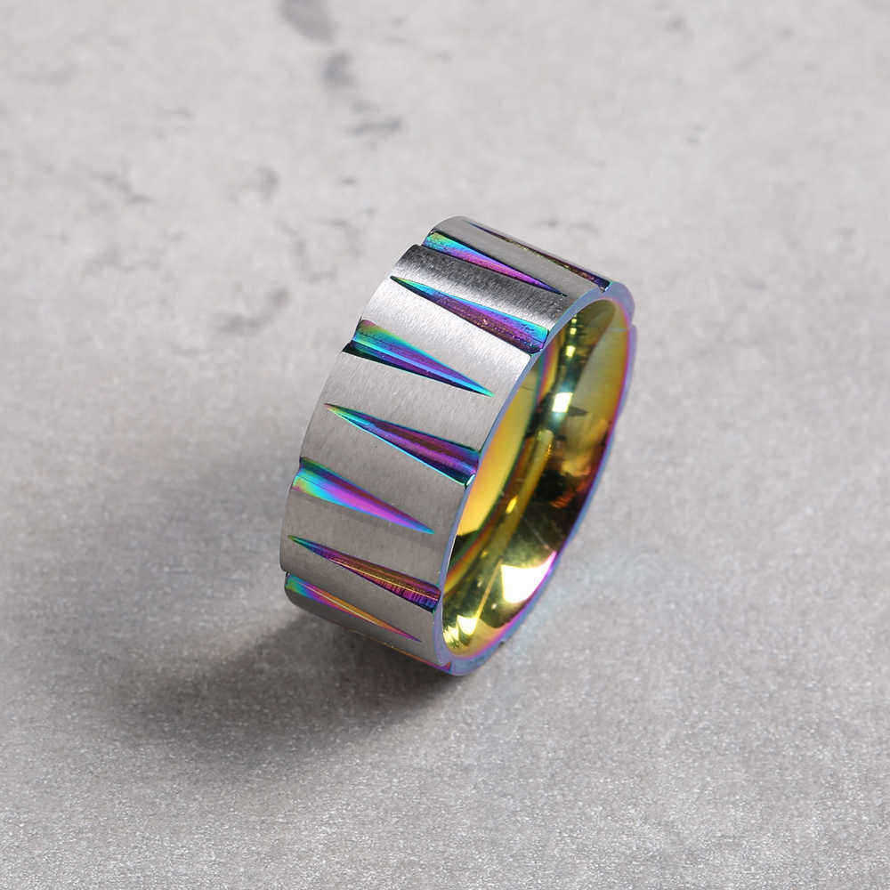 Punk-Colorful-Wire-Drawing-Stainless-Steel-Finger-Ring-Geometric-Cone-Unisex-Engagement-Rings-1287435