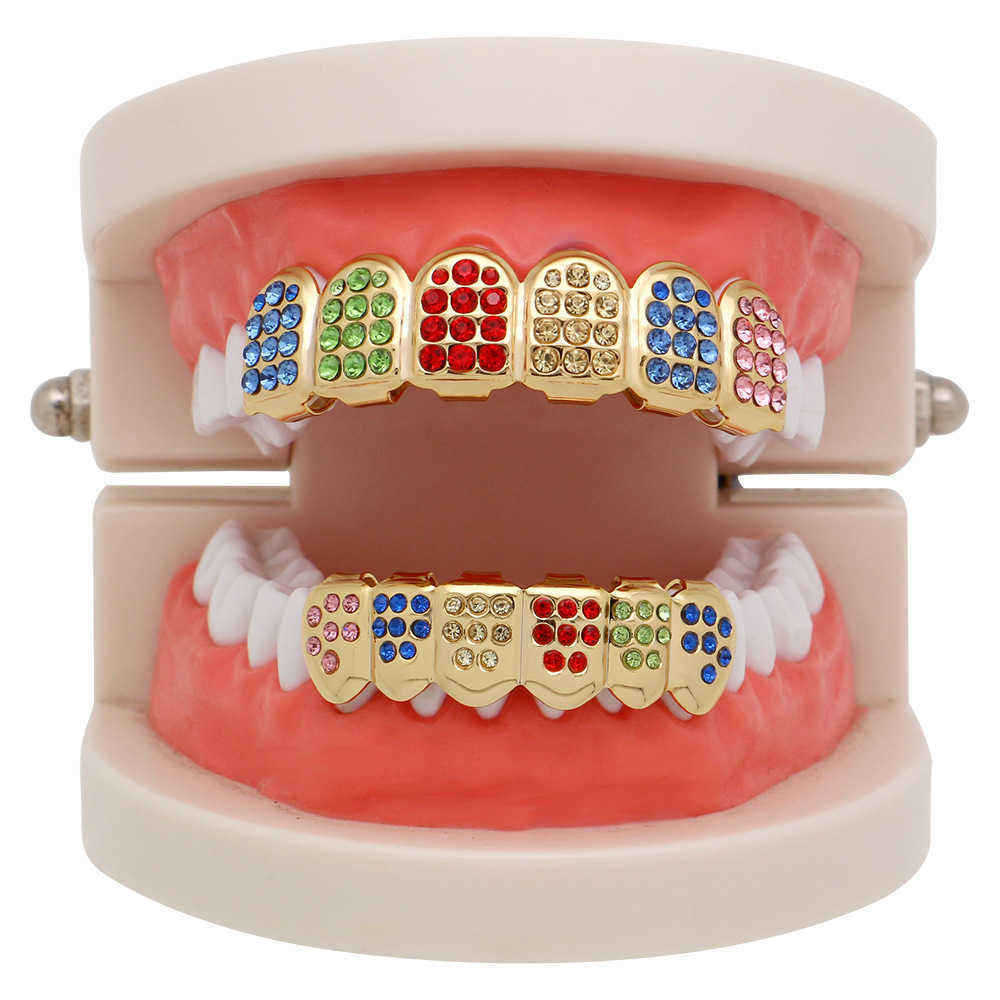 Punk-Geometric-Colorful-Rhinestone-Braces-Clown-Grillz-Diamond-Gold-Braces-Teeth-Jewelry-1548588