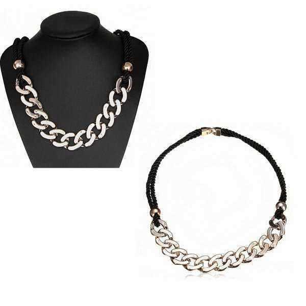 Punk-Gold-Plated-Long-Chain-Chunky-Statement-Necklace-Jewelry-920750