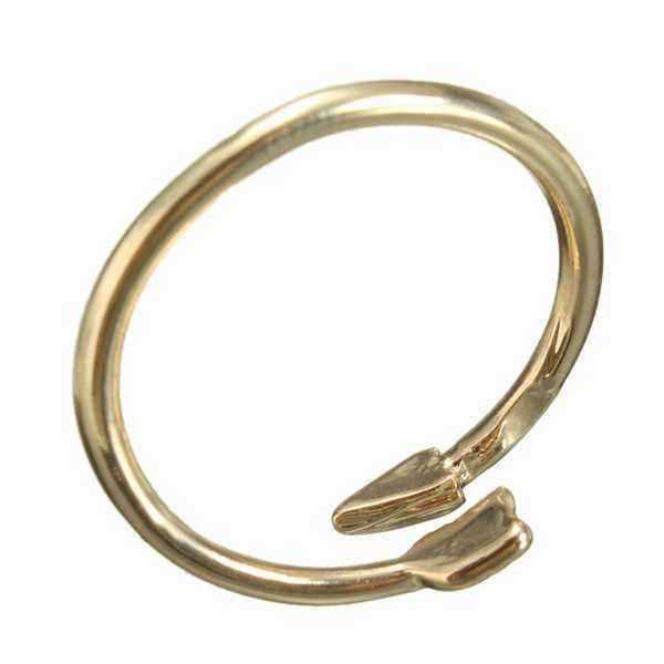 Punk-Gold-Silver-Arrow-Through-A-Heart-Wrap-Opening-Rings-Adjustable-for-Women-1003233