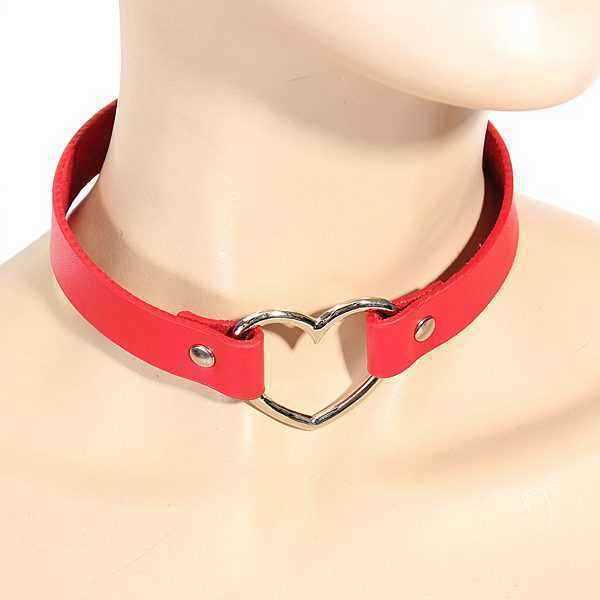 Punk-Heart-Button-Leather-Choker-Collar-Necklace-Handmade-Jewelry-for-Women-963986