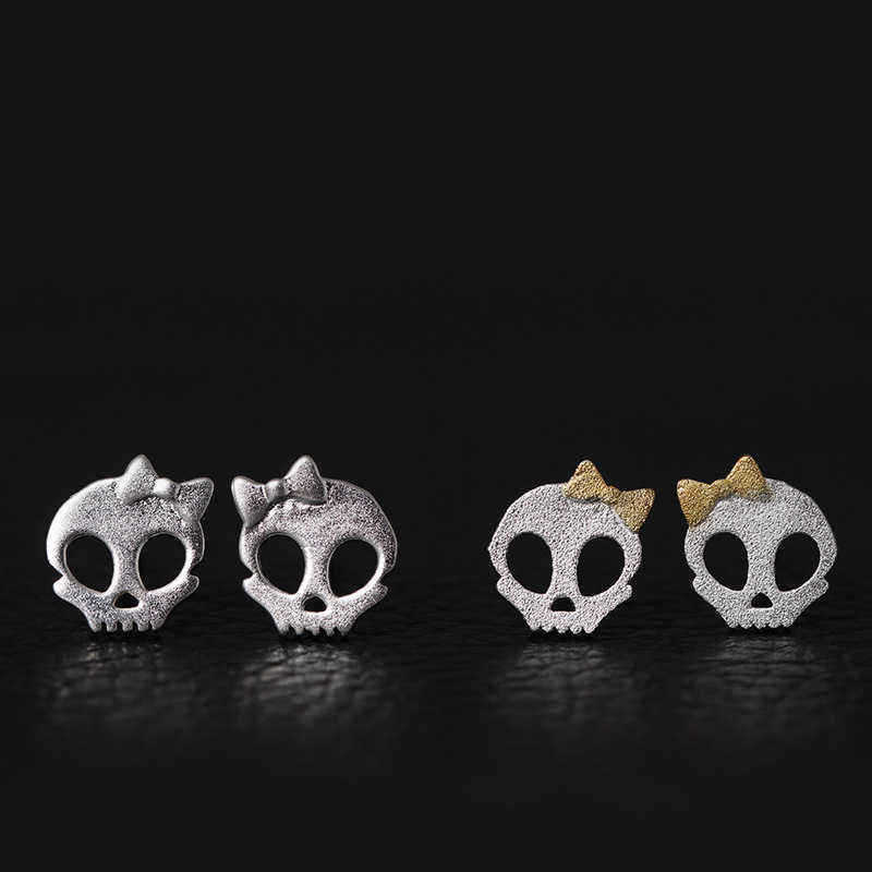 Punk-Skull-Skeleton-Golden-Bowknot-Ear-Stud-Vintage-Silver-Earring-Gift-for-Girl-Women-1259180