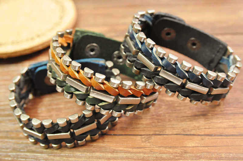 Retro-Alloy-Leather-Hand-Woven-Bangle-Geometry-Multicolor-Bracelet-for-Men-Women-1256115