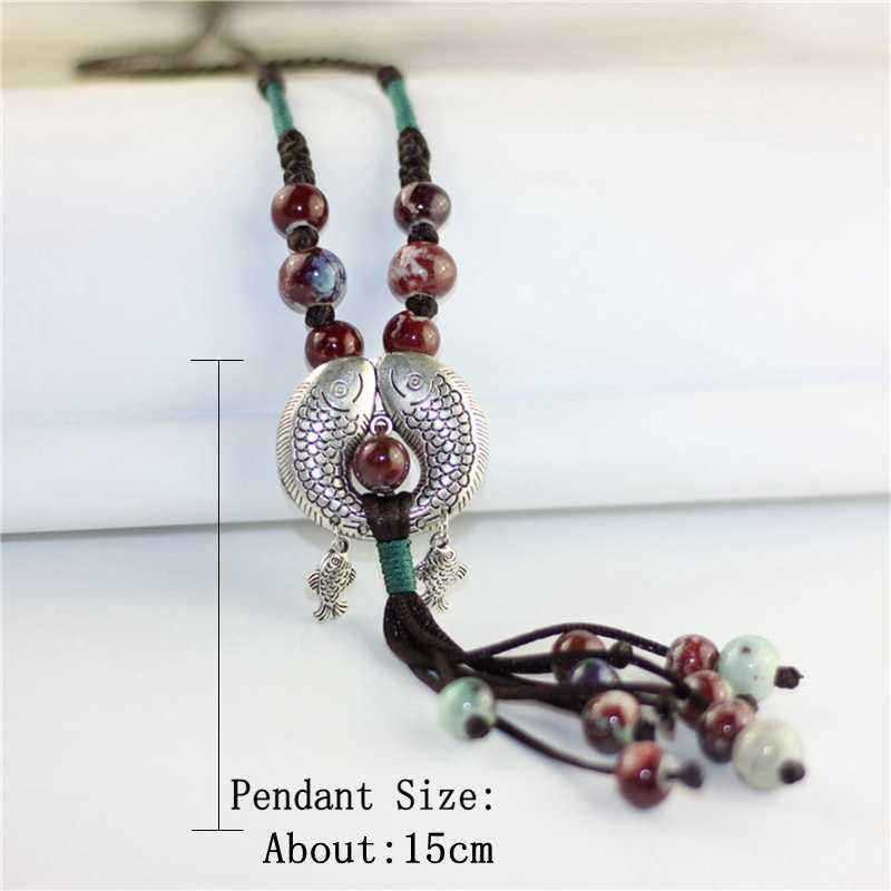 Retro-Fish-Pendant-Long-Sweater-Chain-Ethnic-Ceramic-Beads-Tassel-Necklace-for-Girls-Women-1267143