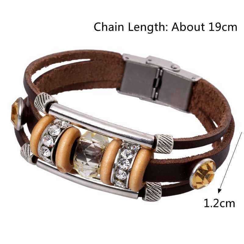 Retro-Genuine-Leather-Wristband-Bangle-Punk-Rhinestone-Bead-Bracelet-for-Women-1231813