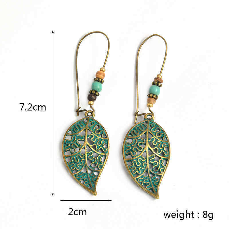 Retro-Hollow-Leaf-Drop-Earrings-Bohemian-Bronze-Plated-Women-Jewelry-1231636