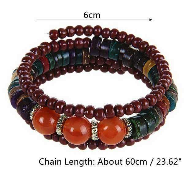 Retro-Multilayer-Wood-Resin-Tibetan-Buddhist-Colorful-Bead-Bracelet-for-Women-1231902