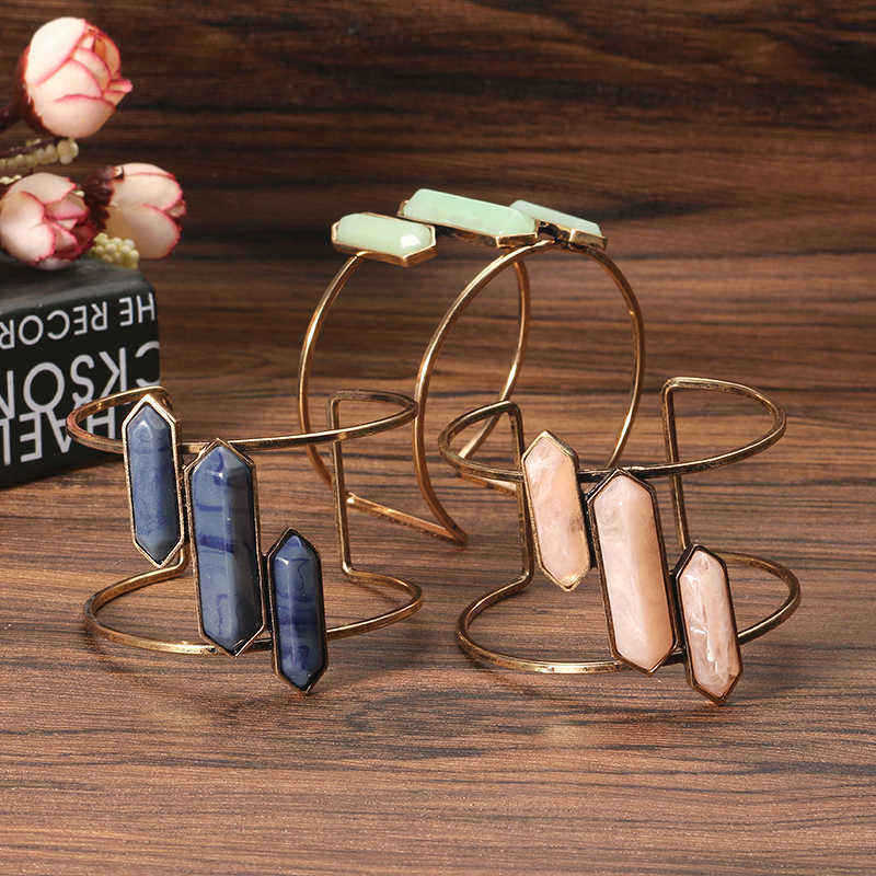 Retro-Resin-Bullet-Open-End-Women-Bangle-Bracelets-1145246