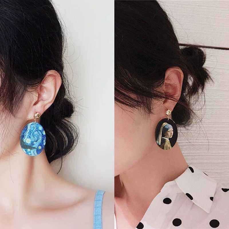 Retro-Style-Starry-Sky-Ear-Drop-Earring-Printed-Baroque-Temperament-Girl-Earring-1443607