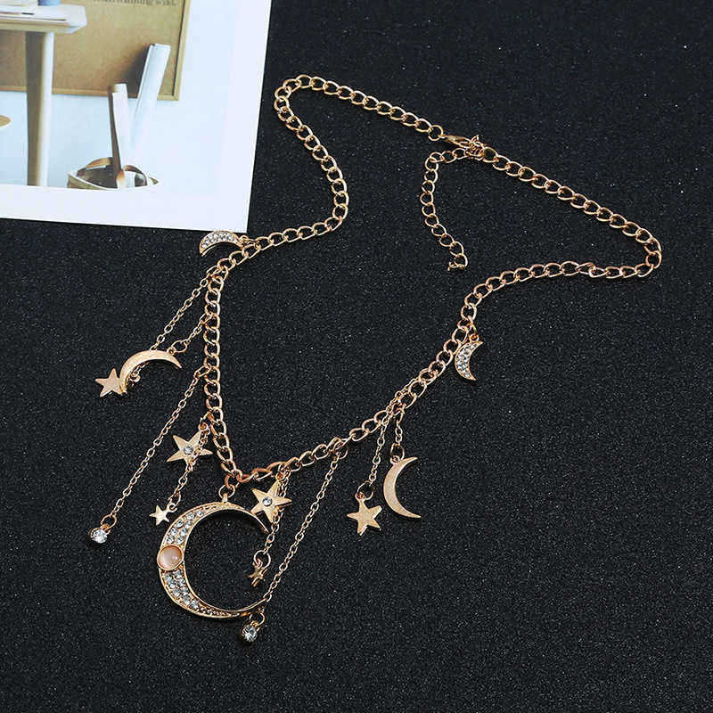 Retro-Tassels-Moon-Star-Necklace-Rhinestone-Pendant-Alloy-Necklace-For-Women-1472677