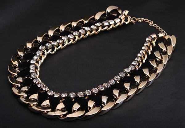 Rhinestone-Woven-Rope-Thick-Chain-Collar-Choker-Statement-Necklace-978388