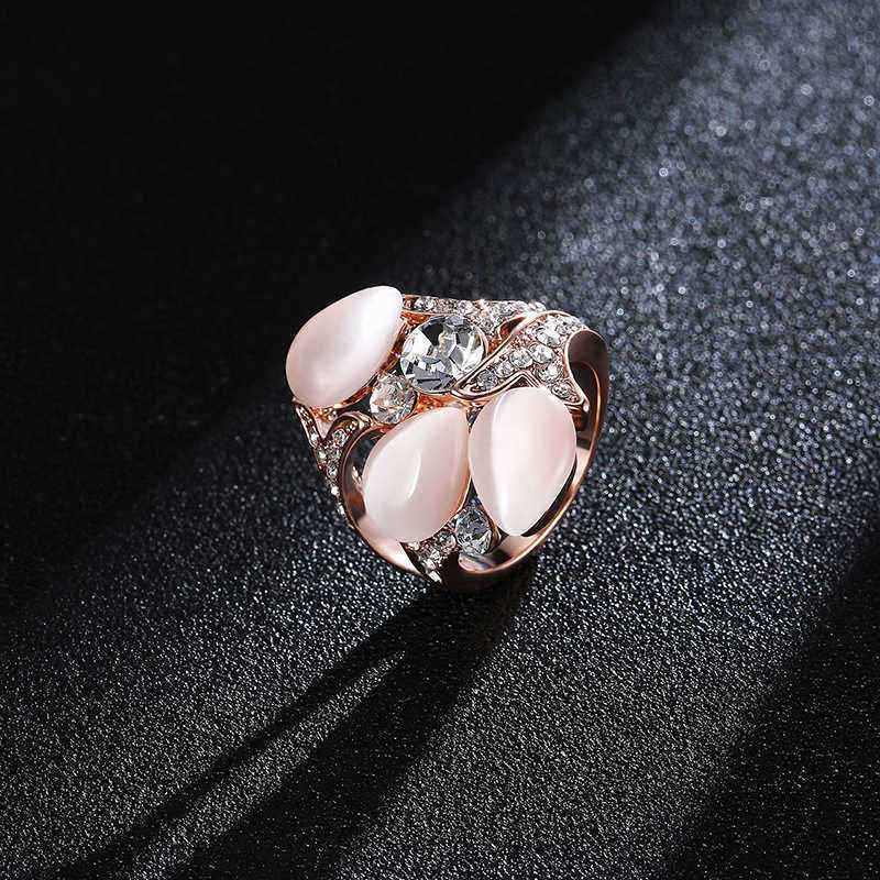 Rose-Gold-Plated-Crystal-Rhinestones-Flower-Women-Finger-Rings-1149009