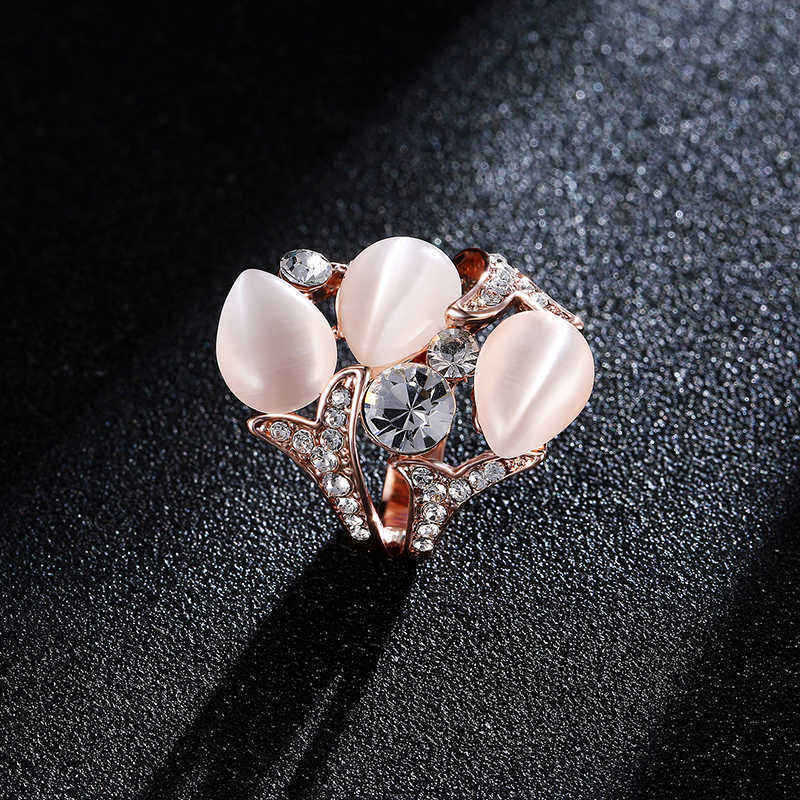 Rose-Gold-Plated-Crystal-Rhinestones-Flower-Women-Finger-Rings-1149009