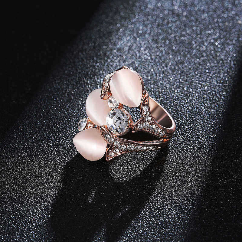 Rose-Gold-Plated-Crystal-Rhinestones-Flower-Women-Finger-Rings-1149009