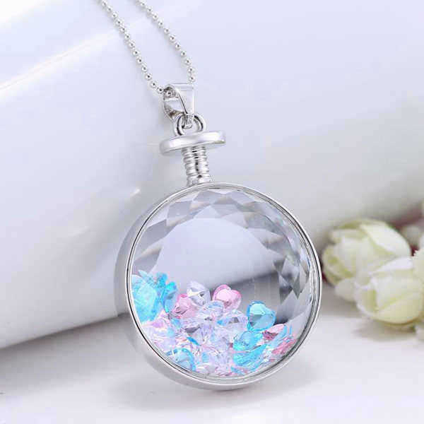 Round-Glass-Dry-Flower-Women-Necklace-Alloy-Jewelry-Christmas-Gift-1006995