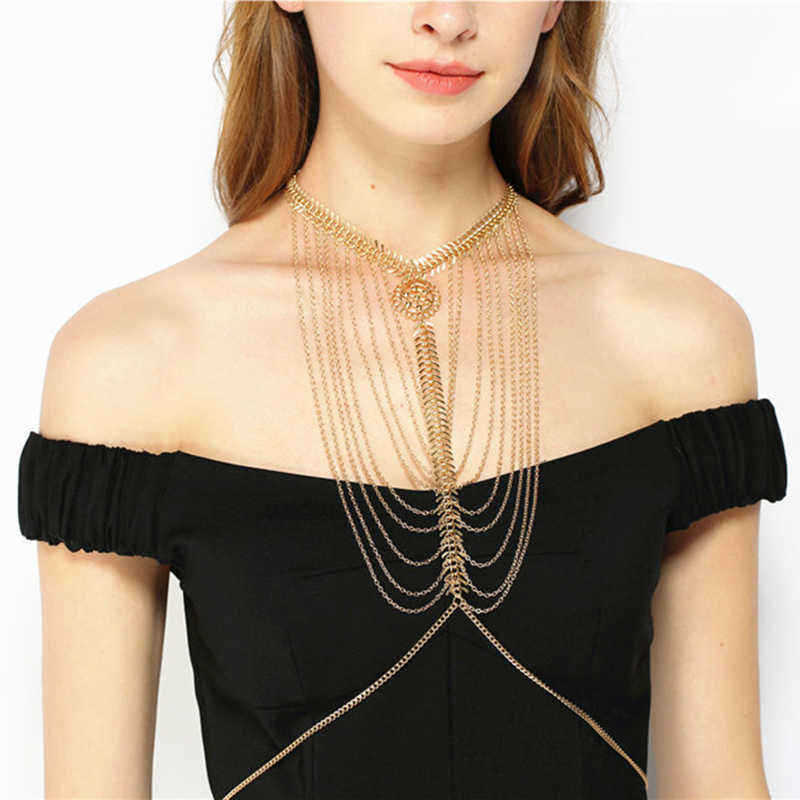 Sexy-Hollow-Flower-Disc-Multilayer-Tassel-Body-Chain-Elegant-Alloy-Long-Necklace-1155621