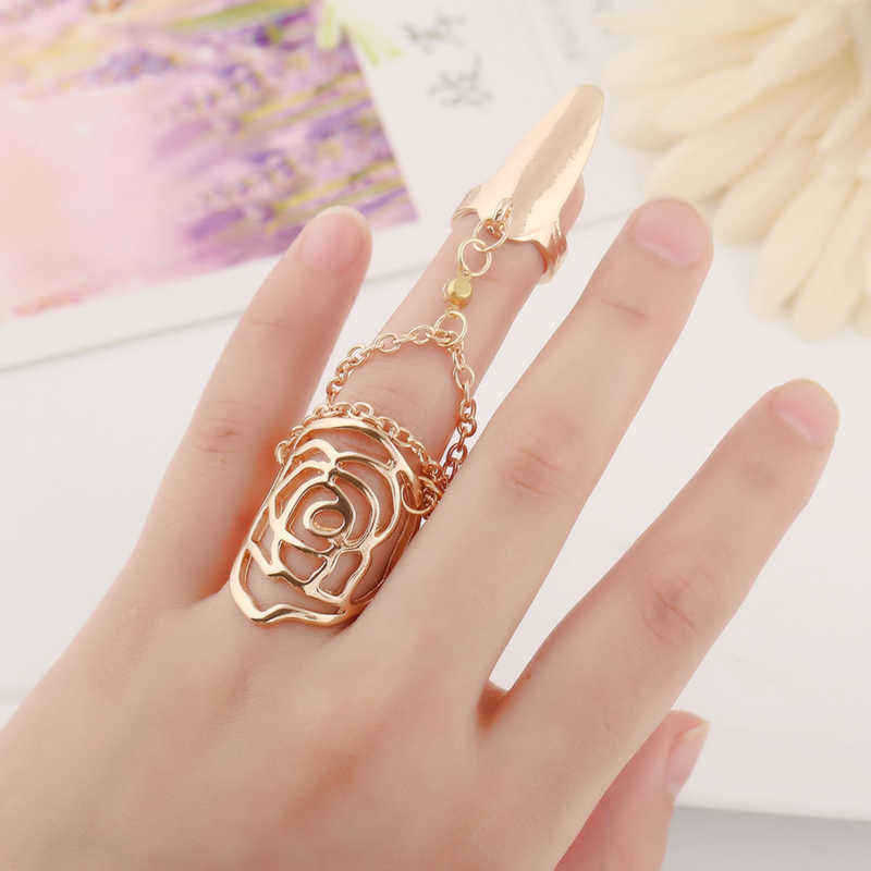 Silver-Gold-Hollow-Rose-Ring-Alloy-Rhinestone-Nail-Ring-Jewelry-for-Women-1161783