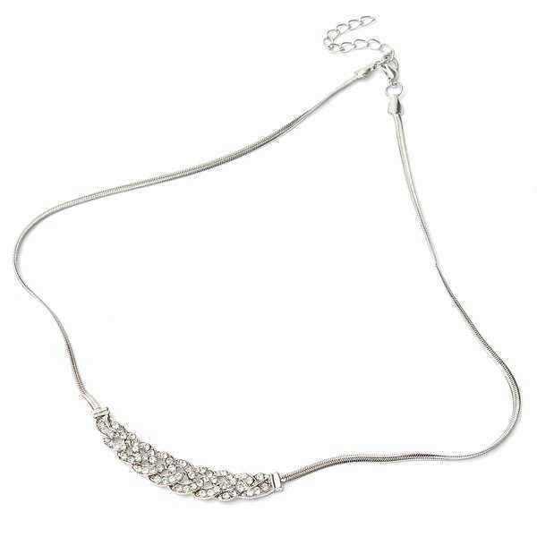 Silver-Gold-Plated-Rhinestone-Twisty-Snake-Chain-Pendant-Necklace-951774