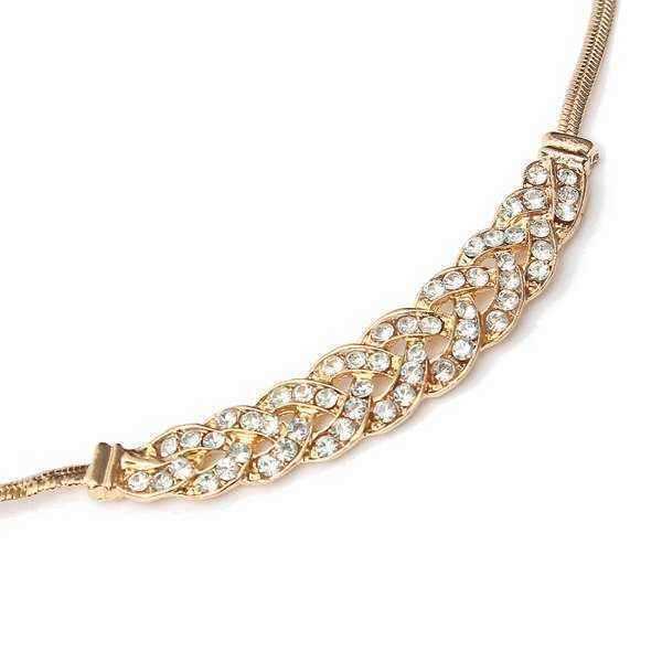 Silver-Gold-Plated-Rhinestone-Twisty-Snake-Chain-Pendant-Necklace-951774