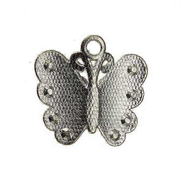 Silver-Plated-Crystal-Rhinestone-Butterfly-Charm-Necklace-Pendant-DIY-950696