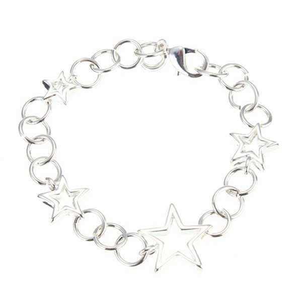 Silver-Plated-Hollow-Stars-Chain-Charm-Bracelet-For-Women-979021