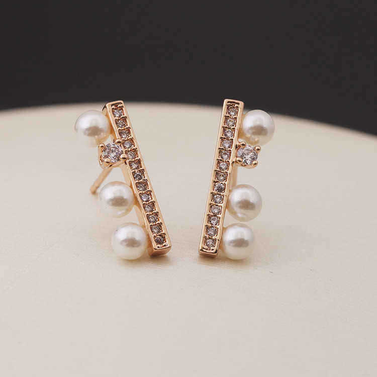 Simple-Rhinestone-Crystal-Pearl-Ear-Stud-Earrings-Gold-Silver-Plated-1016557