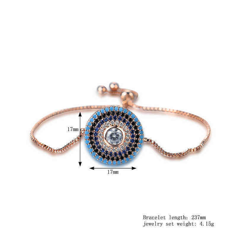 Simple-Style-Round-Colorful-Zircon-Inlaid-Adjustable-Bracelet-Unisex-Jewelry-1156270